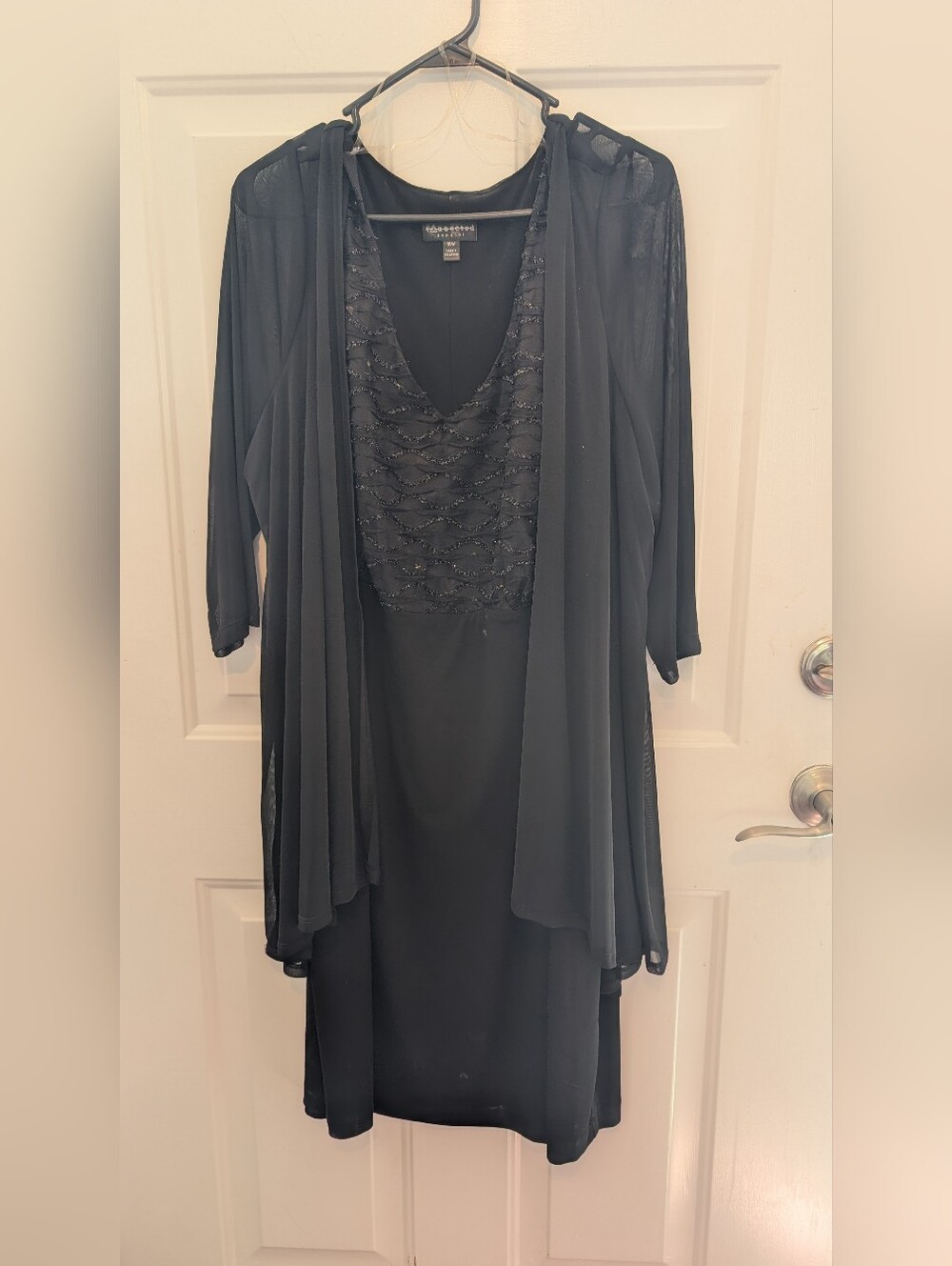 Black Classic V-Neck Dress
